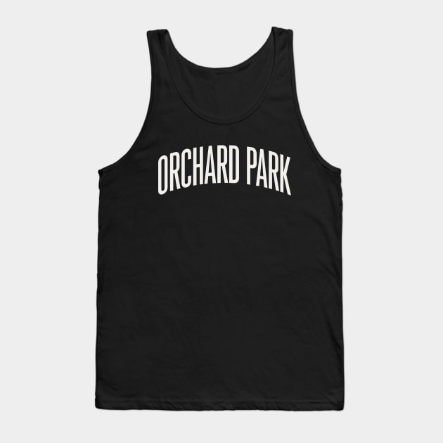 Orchard Park New York Text College University Type Buffalo NY Tank Top by PodDesignShop